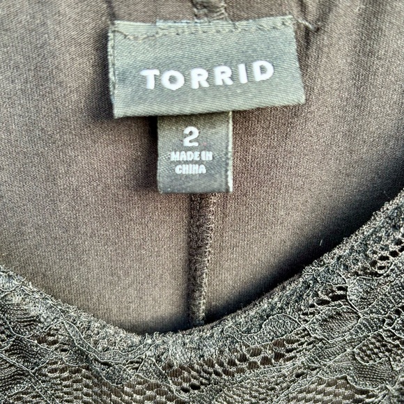 Torrid Black Lace Midi Dress, plus size 2X, XXL, 18 20 - Picture 5 of 9